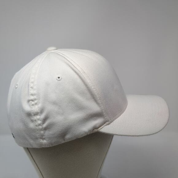 H&S Performance Fitted Baseball Hat Solid White XL Embroidered Flexfit - Picture 5 of 10